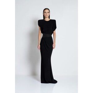 Zhivago Black Maxi Dress with Elegant Design